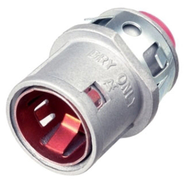 Single Barrel MC|AC Open Tang Connector; Insulated; 0.485 - 0.612 In.; Zinc Die Cast