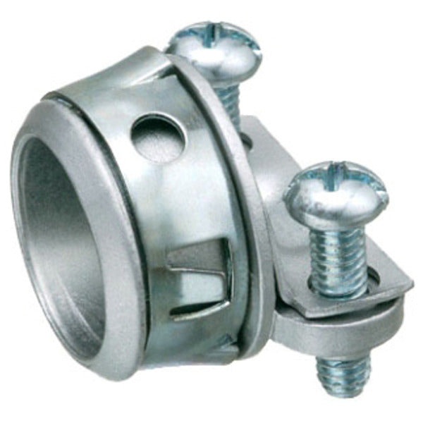 NM-B Cable Connector - Metallic; Die Cast Zinc; 3/8 In.; 0.225 to 0.612 In.