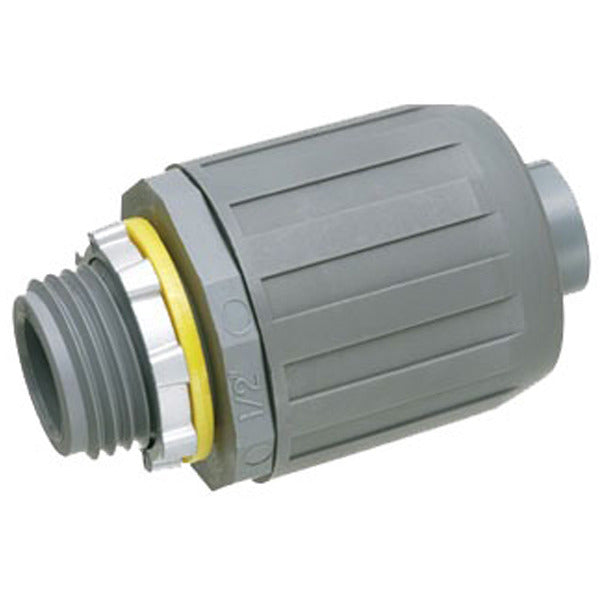 Liquidtight Connector - Snap On; Straight; UV-Rated Plastic; 3/4 In.