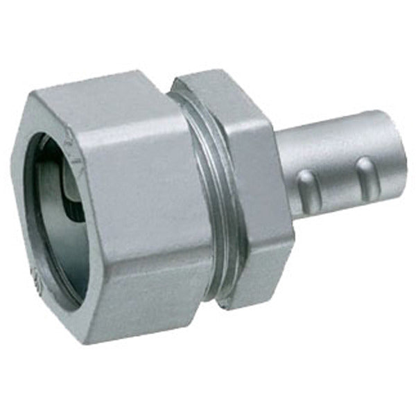 Flex to EMT Couplings - Die Cast; Screw-In Compression; 3/4 In.; 3/4 In.; Zinc Die Cast