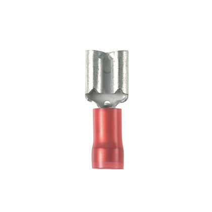 DNF18-250-M Female Disconnect, Nylon Insulated, 22 - 18 AWG, .25" x .032" Tab, Red