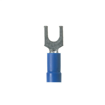 EV14-8FB-L Fork Terminal, Vinyl insulated, 16 - 14 AWG