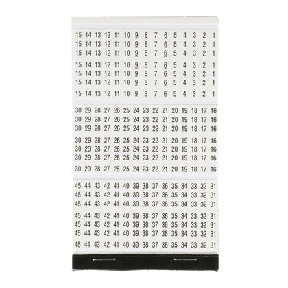 PCMB-14 Wire Marker Book, Vinyl Cloth, 46 thru 90, 10 Pages