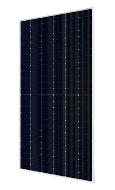 Hyundai HiS-S585OJ 585W Clear on Transparent156 Half-Cell Bifacial Solar Panel