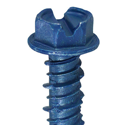 14H114 Concrete Anchor Screw, 1/4" x 1-1/4", Hex Head, Slotted