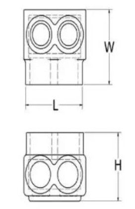 1PL2/02 Multi-Tap Connector, Insulated, 14 - 2/0 AWG