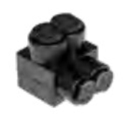 1PL2502 Multi-Tap Connector, Insulated, 10 AWG - 250 MCM, 2-Port, 1-Sided, Black
