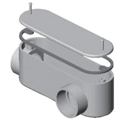 100LL Conduit Body, Type: LL, Size: 1", Material: PVC
