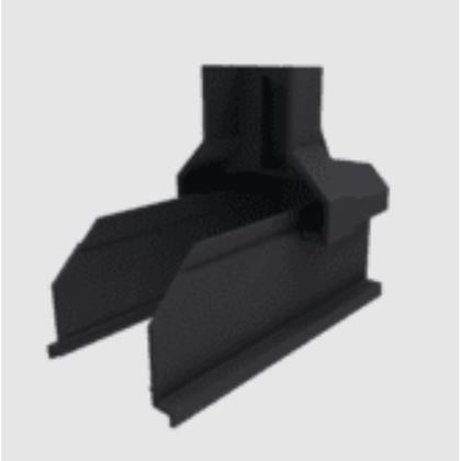 2012014 Solar End Cap, Blk