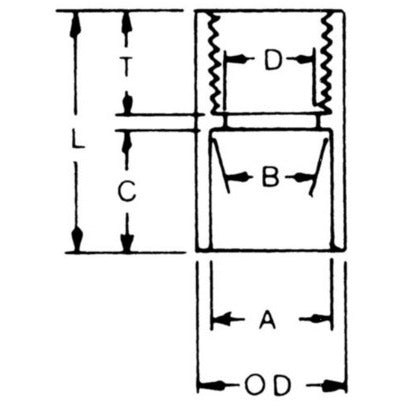 075FA 3/4" PVC Female Terminal Adapter.