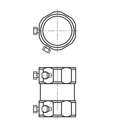 ERS400CPLG Set Screw Coupling