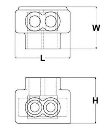 BIT600 Multiple Tap Connector, Aluminum