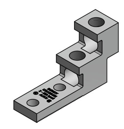K11A36U2 Universal Terminal, Aluminum, 2 Hole