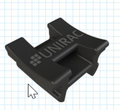 WRMCLPD1 Wire Management Clip, NXT Horizon Series, Black