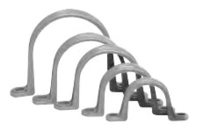 100CONDCLMP2HOLE Conduit Strap, 2-Hole, 1" Diameter, PVC