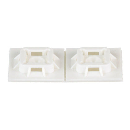ABM100-AT-C Cable Tie Mount, 1", 4-Way, Indoors/High Temp, Nylon, White
