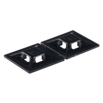 ABMM-AT-C0 Cable Tie Mount, 3/4", Indoors/High Temp, 4-Way, ABS, Black