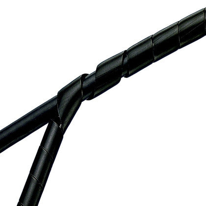 T38F-C0 Spiral Wrap, .38" (9.7mm) x 100', Poly