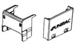 Unirac NXT UMOUNT ENDCAPD1 Black Rail & Clamp Cap Kit