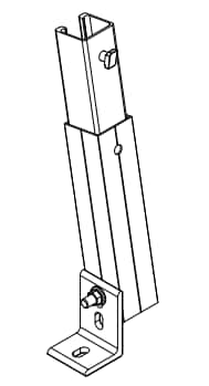 Image for Unirac SMTILTLEG12 12" Clear Adjustable Tilt Leg