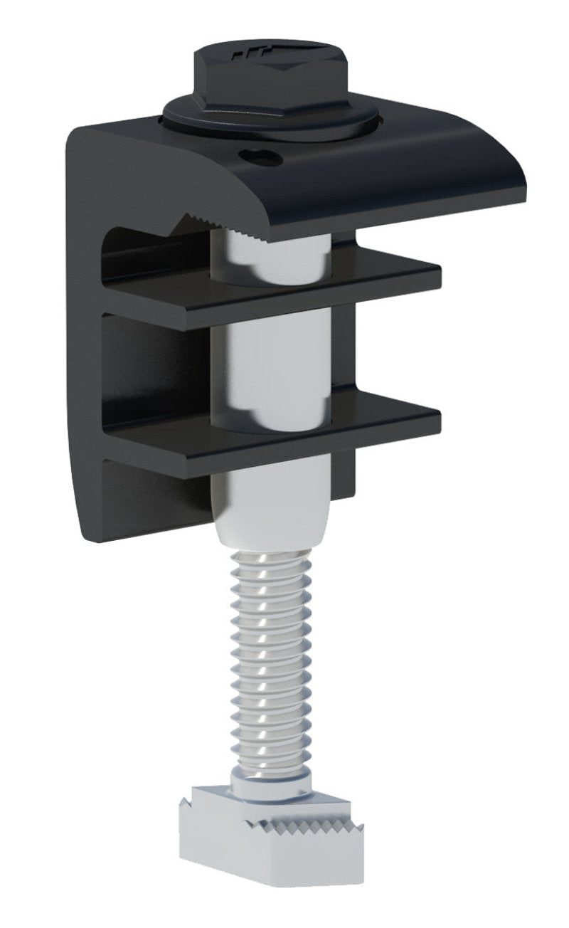 IronRidge UFO UFO-END-01-B1-US Black End Clamp, 30mm-40mm Domestic Content