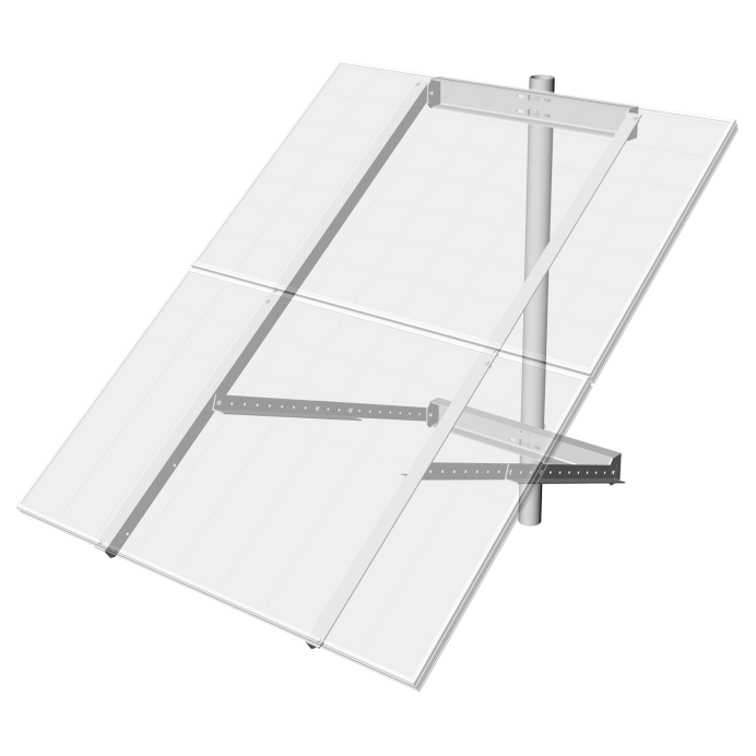 PLP SPM2-G Side-Of-Pole Mount for 2 Type-G Module, 3-4.5" Pipe