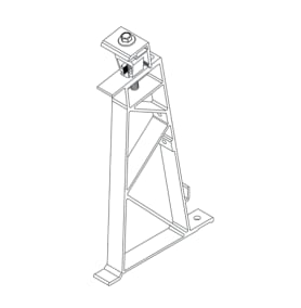 Image for Unirac GridFlex 10 380601 North Stanchion Assembly