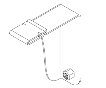 Image for Unirac GridFlex 10 380405 Wind Deflector End Bracket