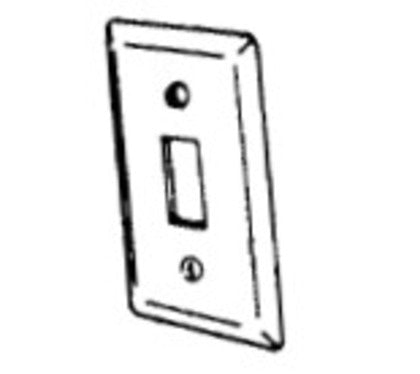 2594 Handy Box Cover, Toggle Switch Type, Drawn, Metallic
