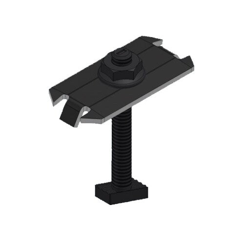Unirac SolarMount 302027D-US Dark Bonding Mid Clamp, 30mm-36mm Domestic Content