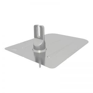 Image for IronRidge FlashFoot2 FF2-01-M2 Mill Comp Shingle Flashing with Cap-foot