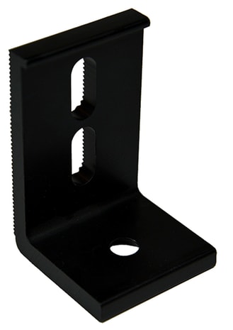 EcoFasten L-102-3 -BLK Black Metal Roof Slotted L-Foot