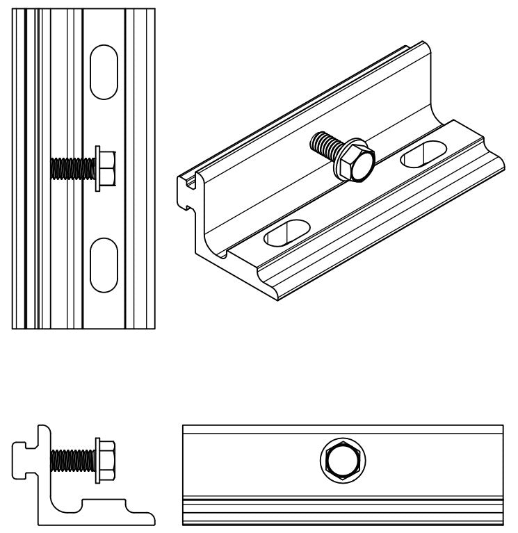 Image for Unirac U-LA 403216M 2" Mounting Bracket