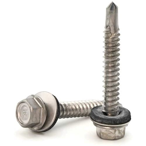 SnapNrack 242-02175 Sealing Washer Wood Screw #14 x 2-3/4 Stainless Steel