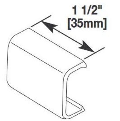 2806 Cover Clip / 2800 Series Raceway, Ivory