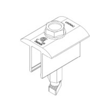 302050M Solar End Clamp, Mill