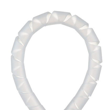 T25F-C Spiral Wrap, Polyethylene, Natural Color, 1/4" x 100' Reel