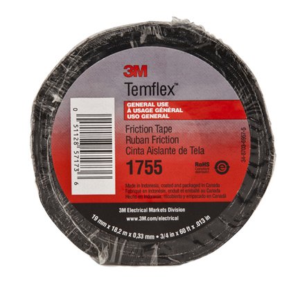 1755-3/4X82-1/2FT Cotton Friction Tape 1755, 3/4" x 82.5'