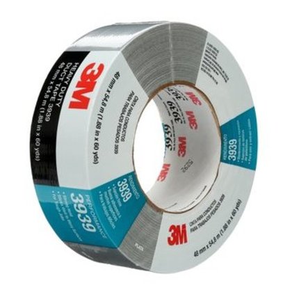3939-48MMX55M-BULK Utility Duct Tape, 48mm x 54.8m, Silver, 9 mil