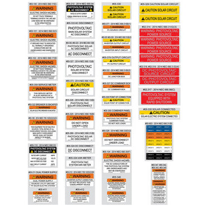 14-1 Custom Placard, Yellow & Blk