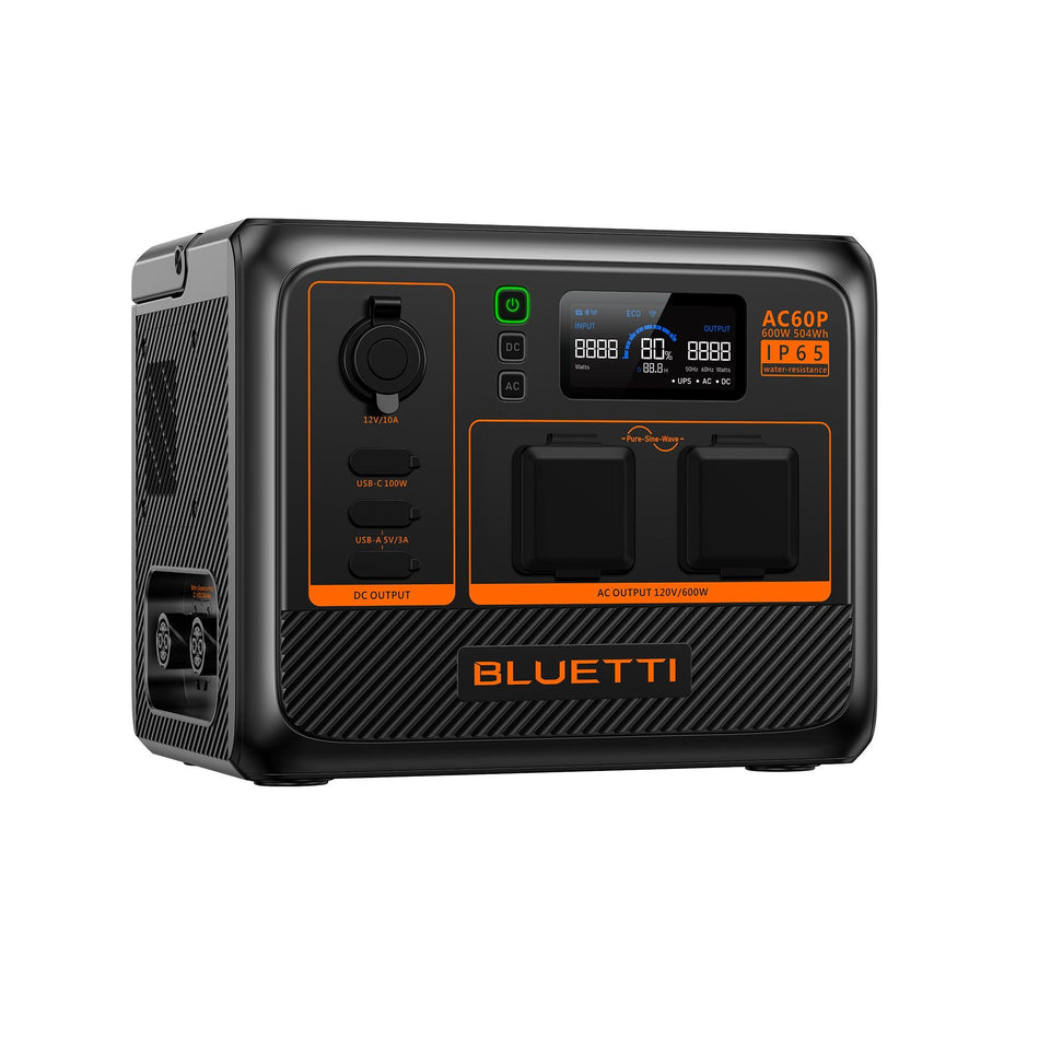 Bluetti P-AC60P-US-GY-BL-010 600W Portable Power Station 504Wh