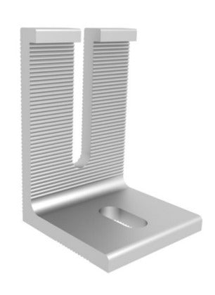 A20458-BK1 Open L-Foot, 4", Black - Use Cat # LFT-OPEN-4-B when inventory depleted