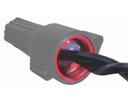 30-1161 Weatherproof Wire Conn, 61® Gray/Orange, 25/Card