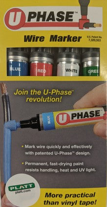 52491 Wire Marker Kit, Blue, Red, White, Green