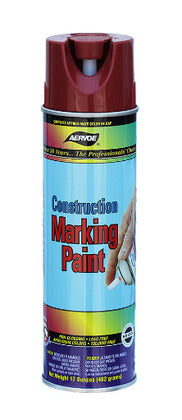 256 Construction Marking Paint, Red, 20 oz