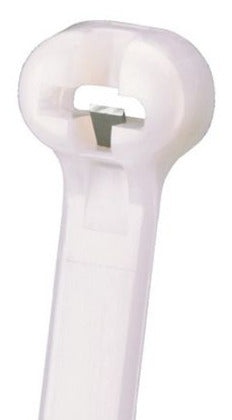 BT2S-C Cable Tie, Standard, 8" Long, Nylon, Natural Color, 100/Pack