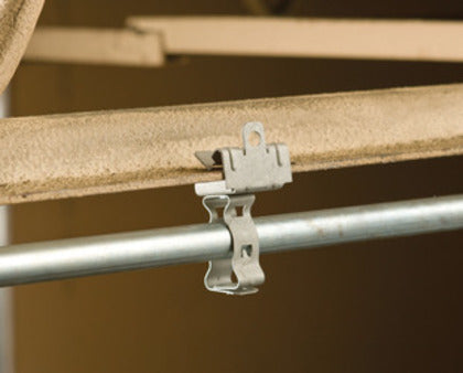 20M24 EM-M Conduit/Pipe to Flange Clip, Spring St. 1 1/4" EMT, 1/8"–1/4" Flange