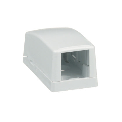 CBX1WH-A Multimedia Outlet Housing, Low Profile, Surface, White, 1-Ports