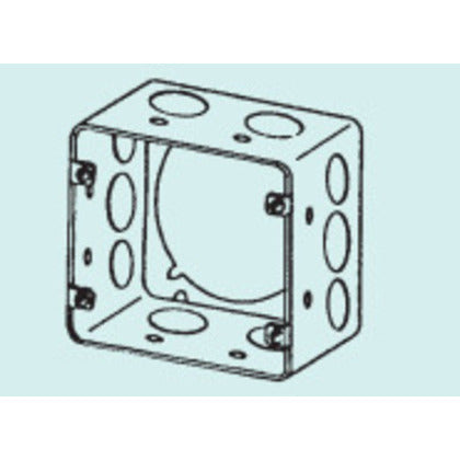 4SJDE-1/2-3/4 4-11/16" Square Extension Ring, 2-1/8" Deep, Drawn, Metallic