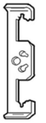 4Z34 Multi-Function Clip, 1/4"-3/8"  Rod, #12–#8 Wire, 1/8"–7/16" Flange, 1/4" Hole